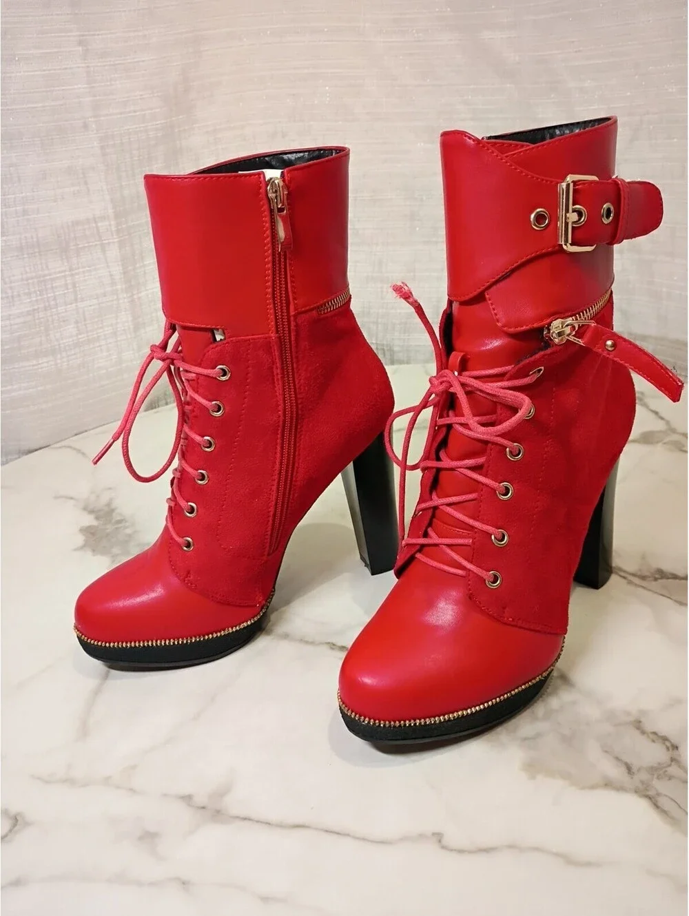 Atlalina High Heel Boots Size 8 BD6533